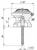 Упор  дверной DS SM01 MAB-6 темная бронза