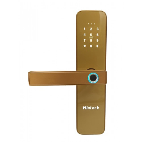 Электронный замок MirLock FT510 Белый и Золотой с приложением TTLock