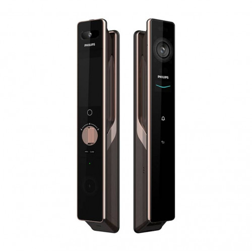 Электромоторный замок Philips DDL902-MFVP пуш-пулл , золотой
