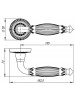 Ручка раздельная Bella CL2-OB-13 Античная бронза Ручка раздельная Bella CL2-OB-13 Античная бронза