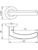 Ручка раздельная ARDEA TL SG/GP-4 матовое золото/золото