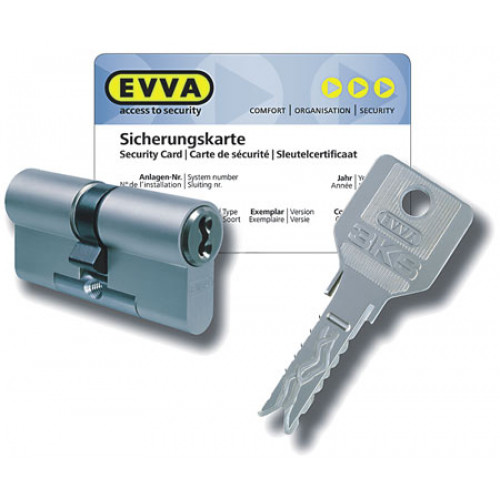 Цилиндр EVVA 3KS (107мм/76х31 В) никель Цилиндр EVVA 3KS (107мм/76х31 В) никель