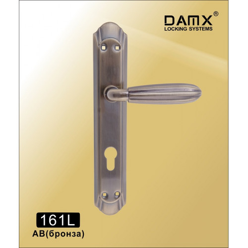Ручкa на планке DAMX 161L Бронза (AB) Ручкa на планке DAMX 161L Бронза (AB)