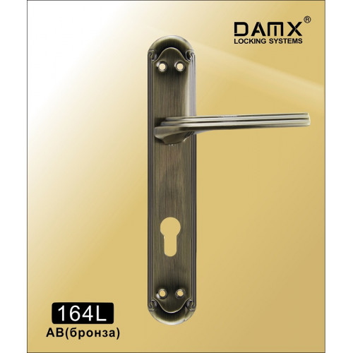 Ручкa на планке DAMX 164LБронза (AB)
