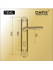 Ручкa на планке DAMX 164LБронза (AB)