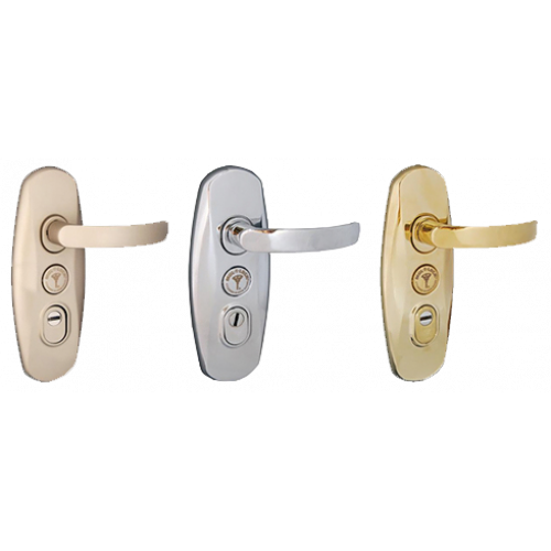 Фурнитура Mul-T-Lock SH 300 без цилиндра (никель) Фурнитура Mul-T-Lock SH 300 без цилиндра (никель)